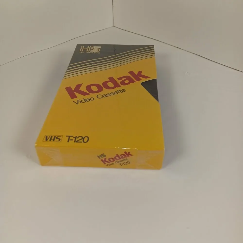 Kodak High Standard T-120 VHS Video Cassette Tape Blank 6 Hours Sealed Vintage